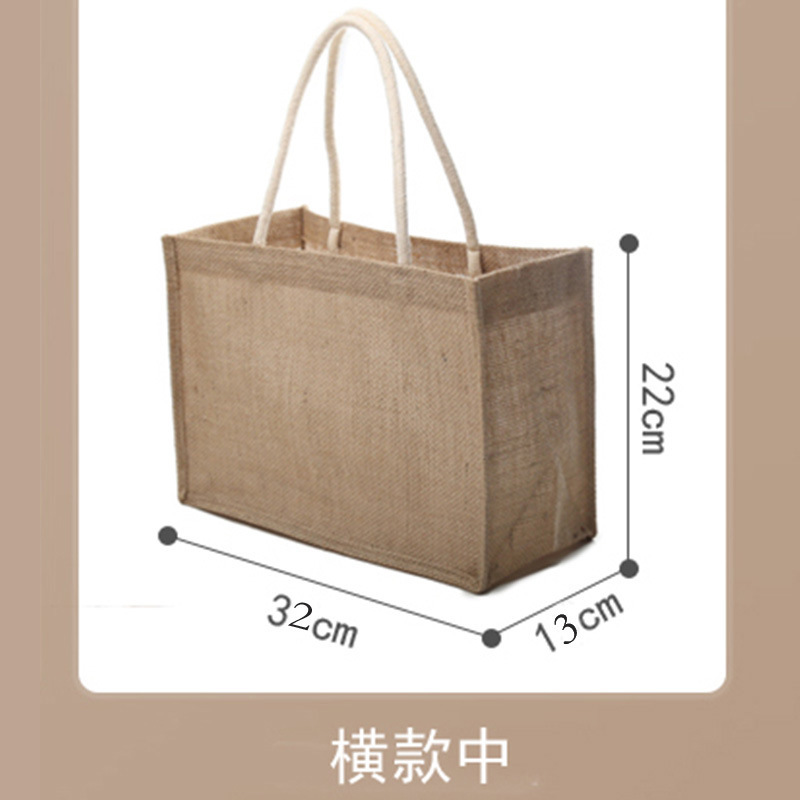 現物空白無印麻布袋卸売りお土産手描き黄麻包落書き麻布包diyクロスボーダー麻袋|undefined