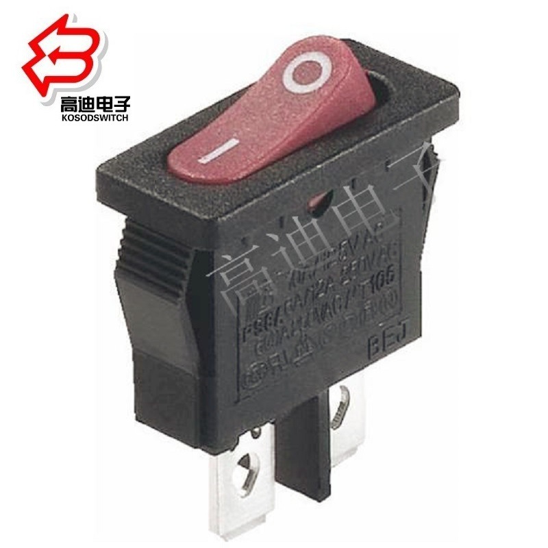 迷你小体积船型开关10 迷你小型翘板开关2脚 大电流小型船形开关