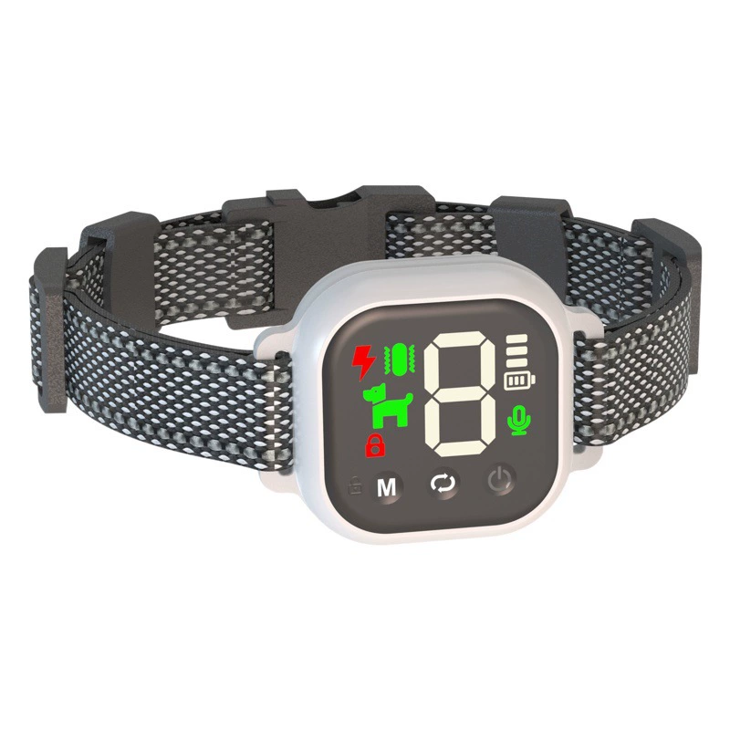 Новый цветной экран устройство остановки коры электрический ошейник вибрационный ошейник для дрессировки собак Amazon Factory Direct Supply Автоматическое устройство остановки коры