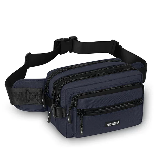 Men's Bag 2023 Winter New Men's Waist Bag Multifunctional Crossbody Bag Multi-Layer Outdoor Carry-On Bag Business Bag