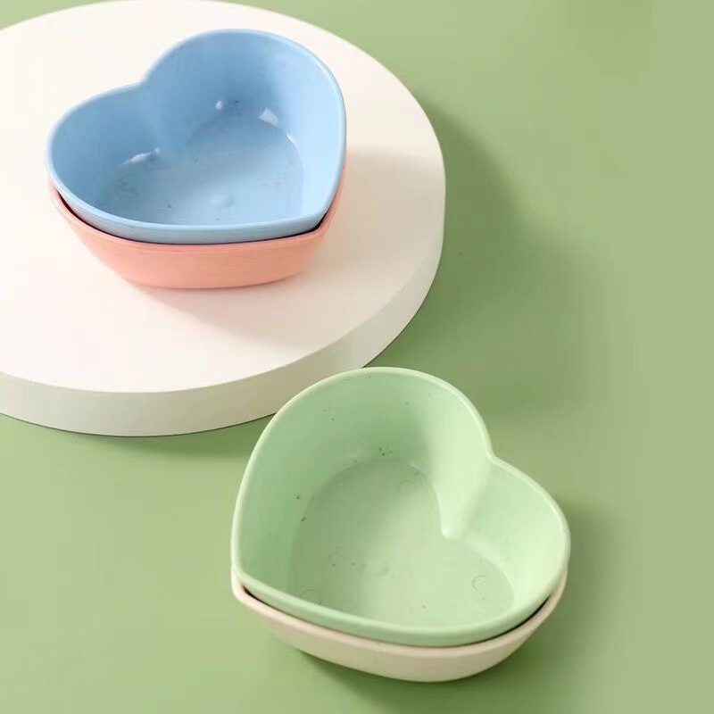 ハムスターフードボックスプラスチックラブプレートハート型かわいいミニボウルペットミニフードボウルハムスターディッシュ|undefined