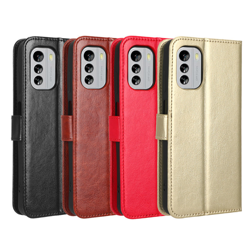 For Nokia G60 phone case Nokia G60 5G phone leather case flip Crazy Horse pattern card lanyard case For Nokia G60 phone case Nokia G60 5G phone leather case flip Crazy Horse pattern card lanyard case