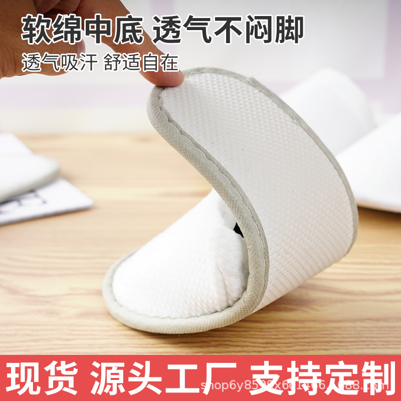 Pantuflas Desechables de Lino Antideslizante para Hotel y Spa