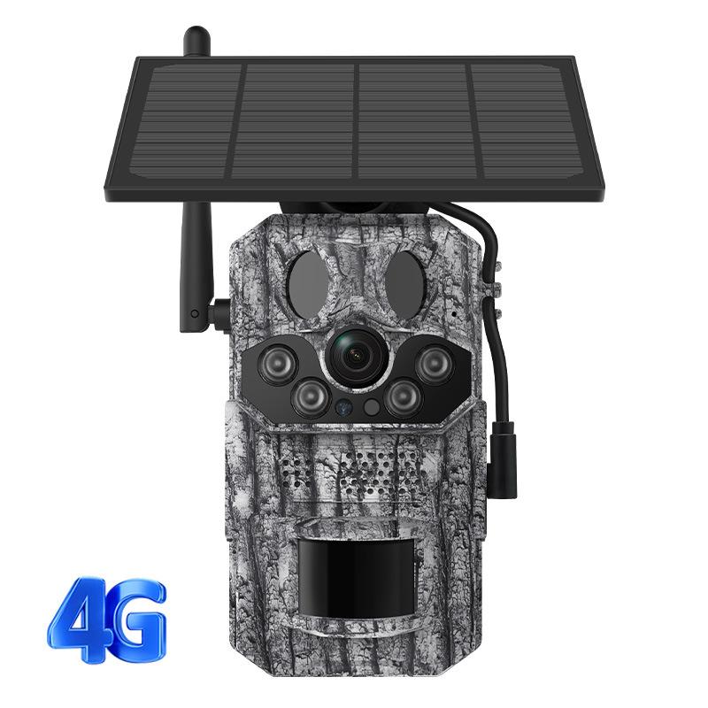 Transfronterizo 3MP inteligente GPS cámara de posicionamiento infrarroja detección de visión nocturna caza forestal al aire libre camuflaje monitoreo solar