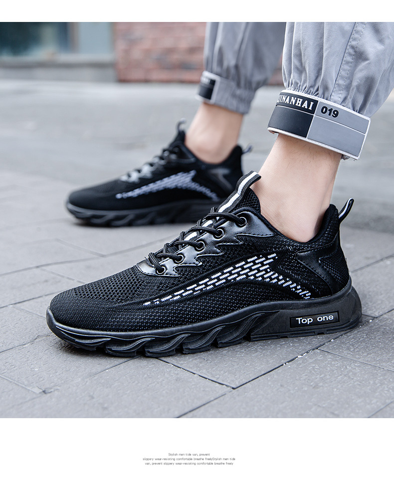 Ddy Schuhe Grenzüberschreitender Außenhandel Fliegendes Weben Atmungsaktive Casual Fashion Low Top Air Cushion Herren Trendy Schuhe Sportschuhe Großhandel_voghion.com