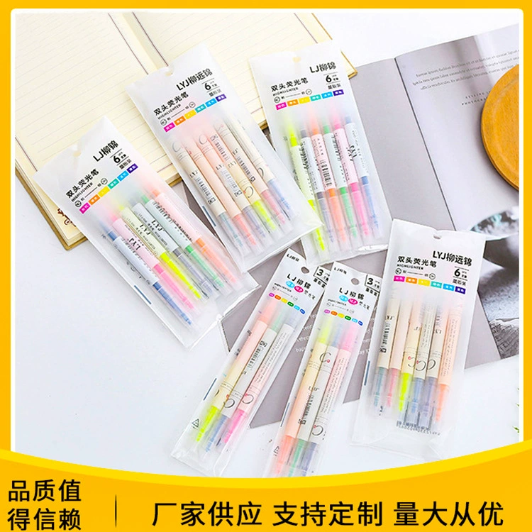 Цветной двухголовый маркер двухголовый маркер с двумя головными маркерами