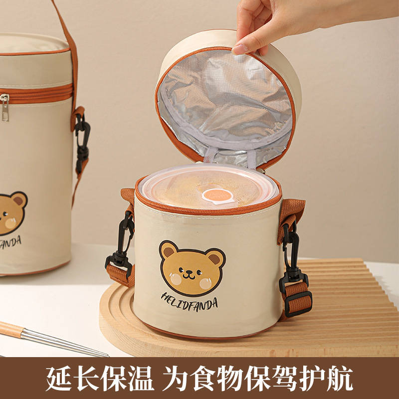 卡通保温包加厚铝箔早餐冬季班族带饭便当包便携手提大容量饭盒袋|undefined