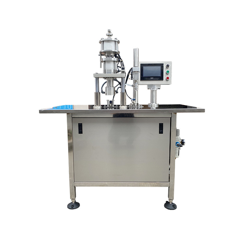 Máquina de llenado de aerosol binario máquina de llenado de aerosol semiautomática
