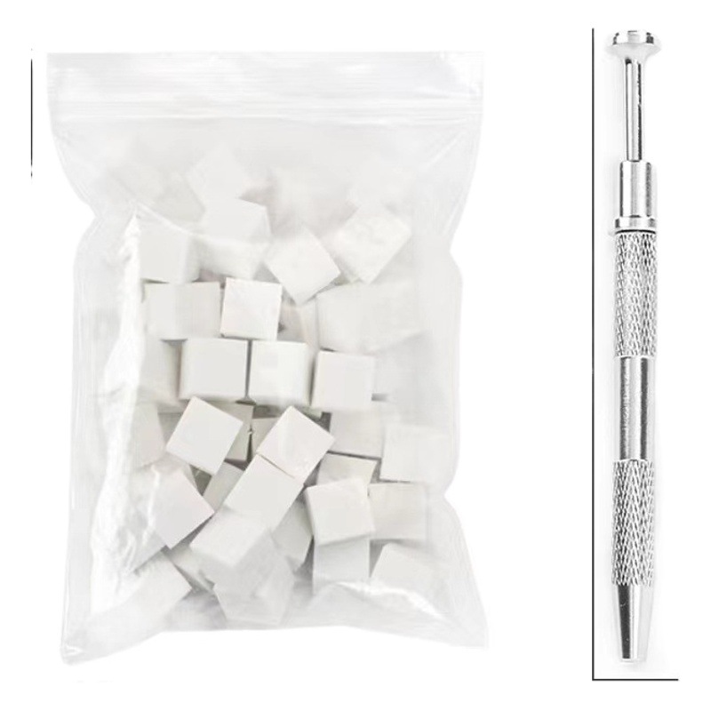 Nuevo mini manicura tofu bloque Pat gradiente de algodón floreciente rubor uñas antiadherente mano multi-Cara esponja HERRAMIENTA DE MANICURA