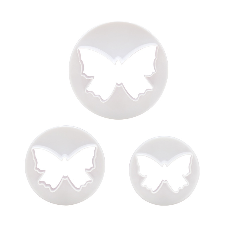 Molde de corte de mariposa para pasteles, molde de galletas simulado, suministros creativos para hornear
