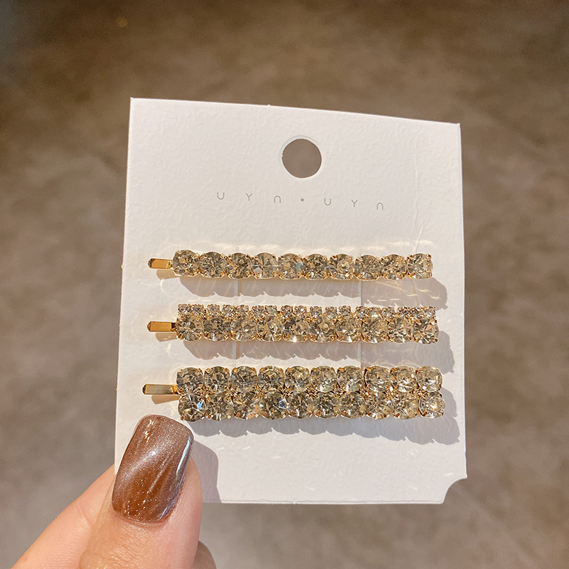 Holiday, Street Occasion Elegant Shiny Women's Geometric Rhinestone Iron Hair Clip