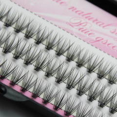 稻草人芭比濃密單簇假睫毛 自己種嫁接睫毛自然仿水貂毛20根朵毛