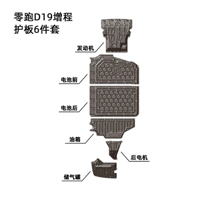 Suitable for Leapmotor D19 underbody protection plate, 2025-2026 Leapmotor D19 chassis armor plate, original hole position installation (Underbody protection plate/engine baffle) - manganese-steel-2026-leapmotor-d19-with-extended-range-of-370500km-engine-front-battery-rear-battery-fuel-tank-rear-motor-rear-air-tank-protective-cover