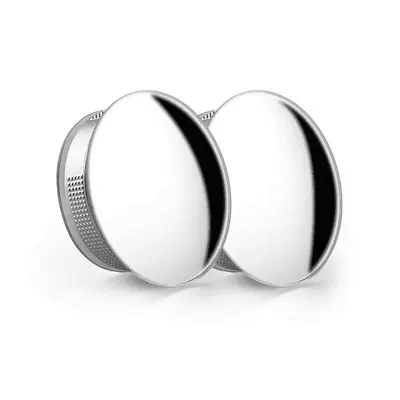 Modified wide-angle high-definition blind spot mirror for scooters and electric vehicles, simple and convenient small round mirror for car rearview (Large field of view rear view auxiliary mirror) - new-model-suction-cup-rearview-mirror-round-1-pair-set