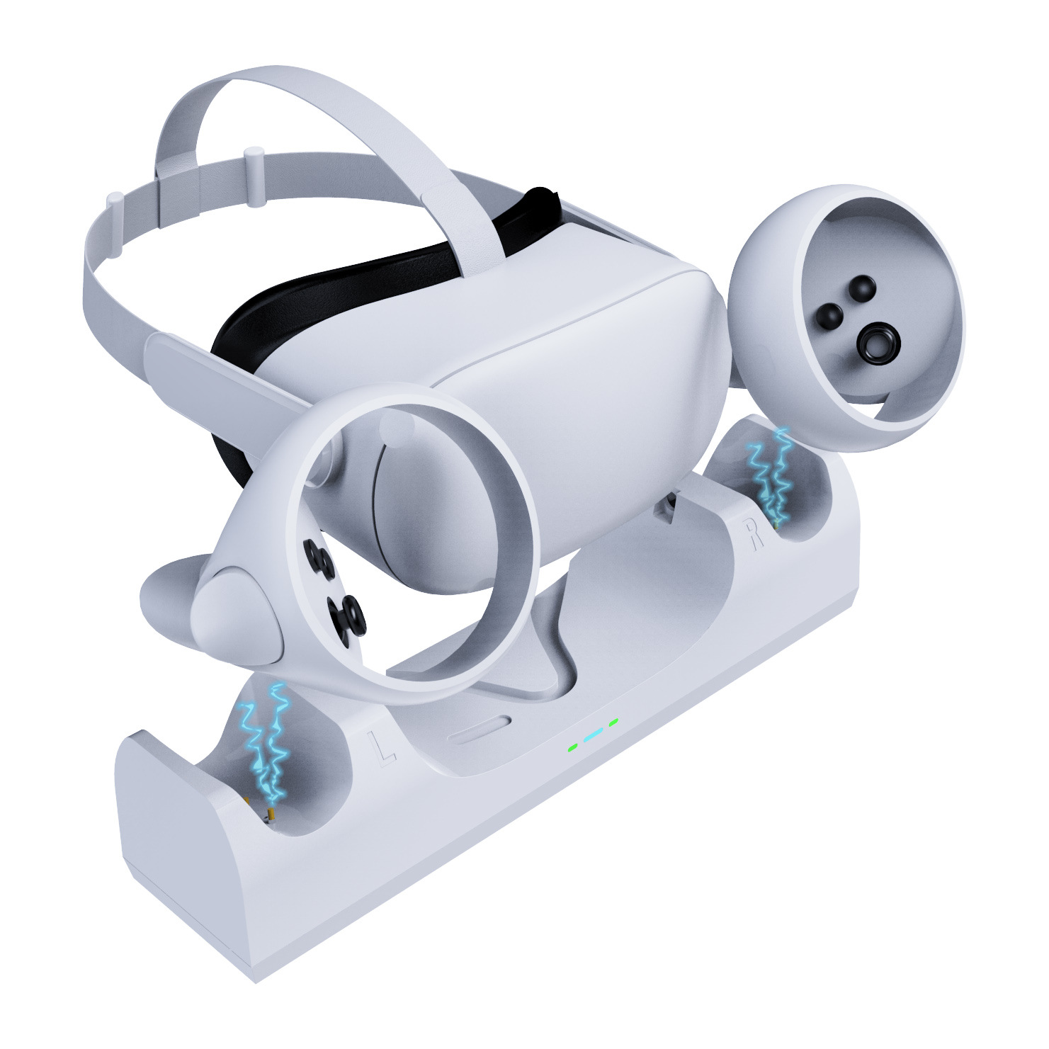 Oculus Quest 2 VR casco traje de carga VR de almacenamiento base de carga juego accesorios periféricos