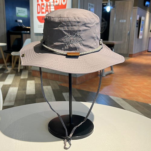 Summer Fashion Sunshade Sunscreen Quick-Dry Hat Large Brim Breathable Denim Hat for Men Sports Outdoor Fishing Wholesale