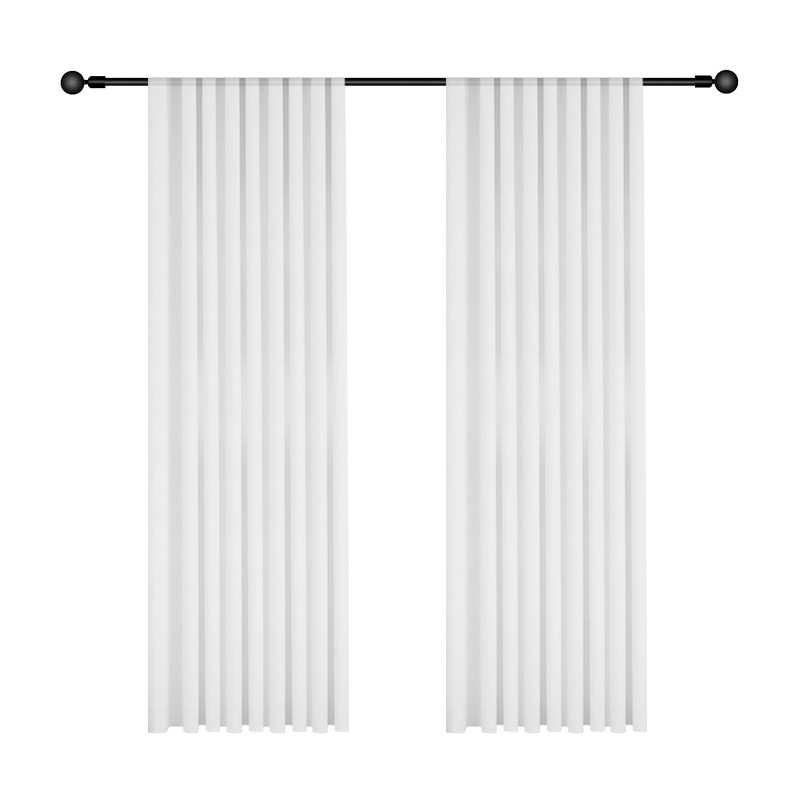 La nueva cortina de gasa fantasma barata, la cortina de gasa, la luz no es transparente, la sala de estar, el balcón, la habitación de alquiler, la pantalla de la ventana de perforación gratuita