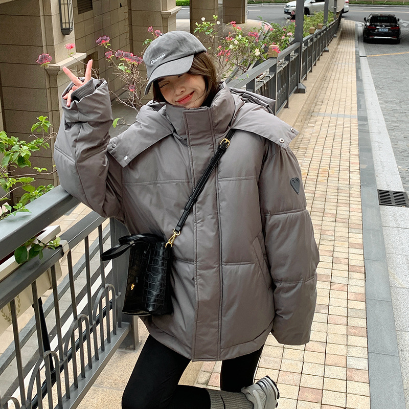 Invierno plumón chaqueta de algodón mujer pequeña 2023 nueva chaqueta de algodón corta chaqueta holgada coreana estudiantes de algodón moda