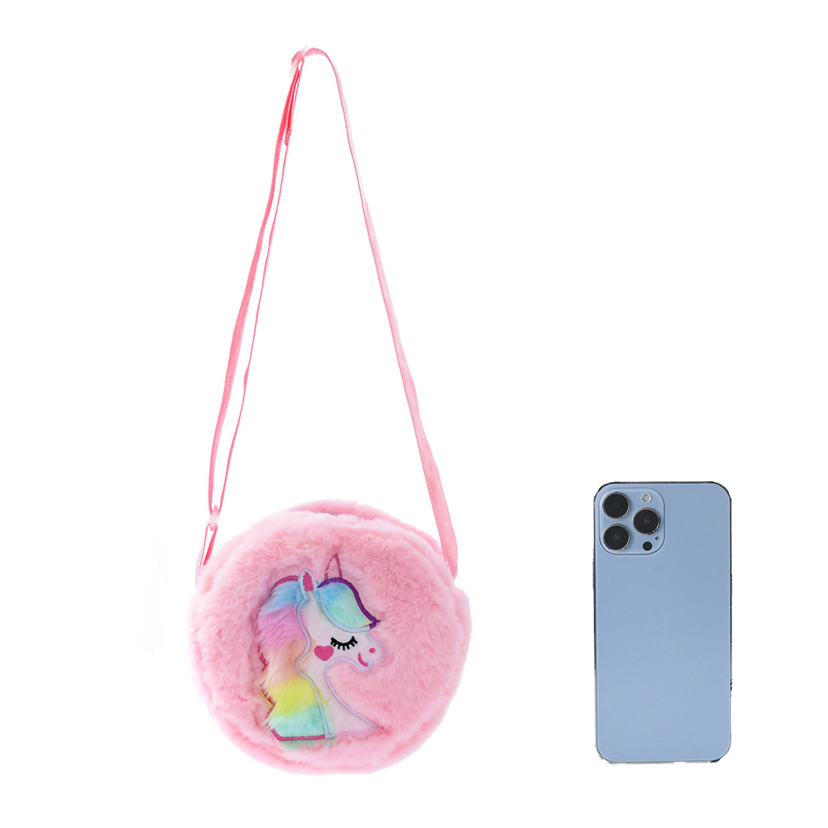 Einhorn Umhängetasche Plüschtasche Für Kinder Cartoon Design_voghion.com