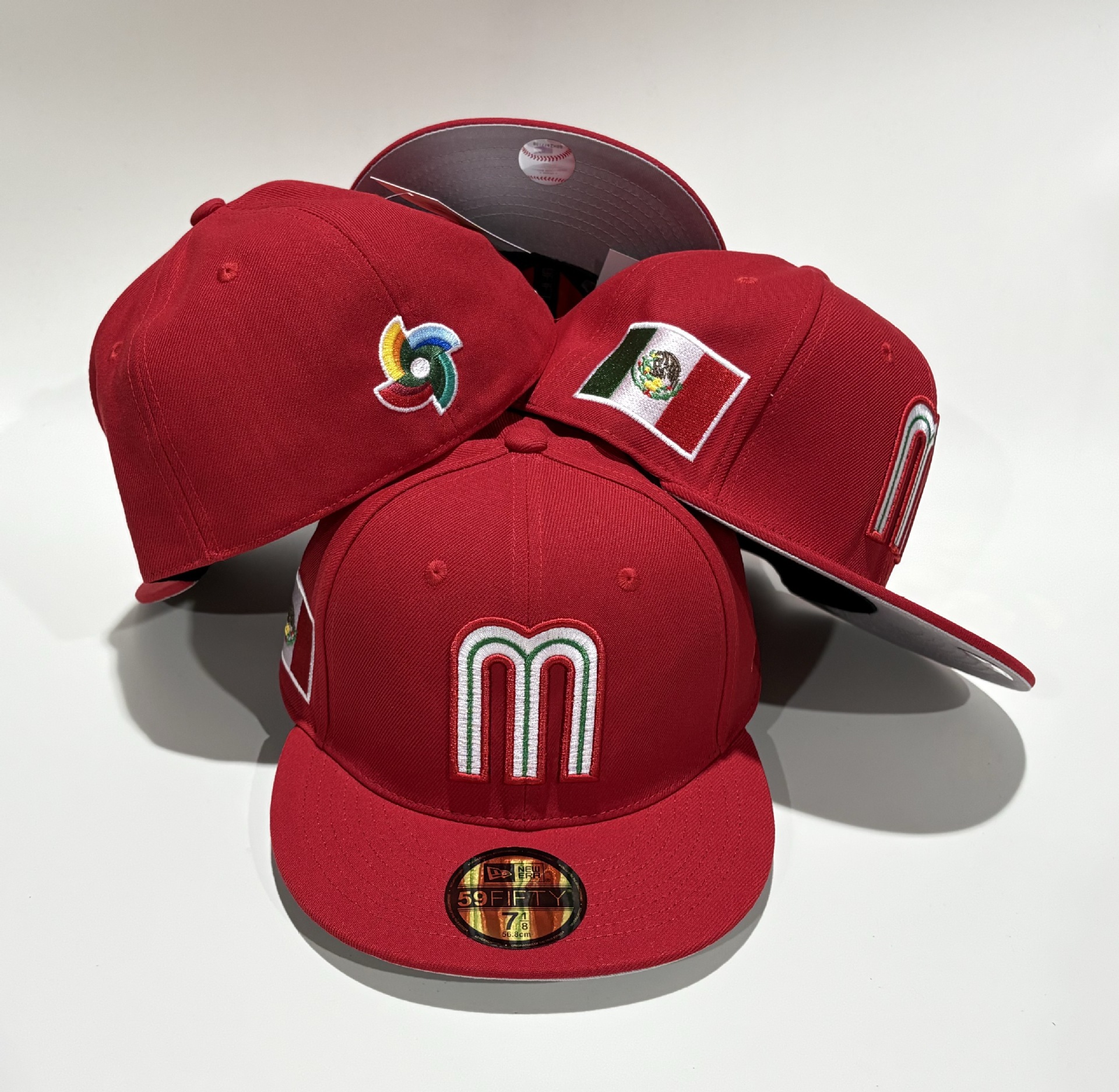 Transfronterizos de alta calidad totalmente cerrados no ajustables bordados sombreros de béisbol comercio exterior sombreros de sombreros para hombres y mujeres sombreros de borde plano al por mayor