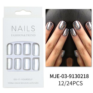 Collection Electroplating Short Cross-border European and American Removable Wearable Armor Simple Manicure Finished Products Wholesale
