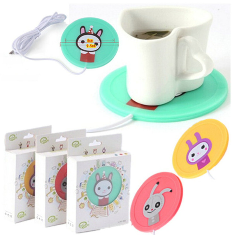 창의적인 선물 USB 따뜻한 절연 컵 받침 난방 컵 컵 USB 절연 컵 사용자 지정 스폿 컬러 박스