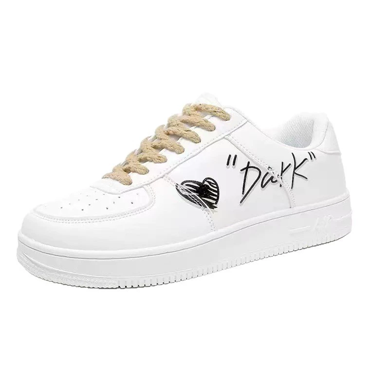 2025 spring ins style college love white shoes men chic street shooting niche couples casual sports sneakers trend