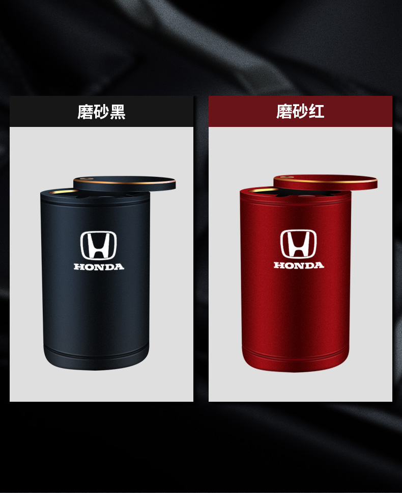 For Honda Civic CRV Accord Vezel Fit Aluminum Alloy Ashtray Car