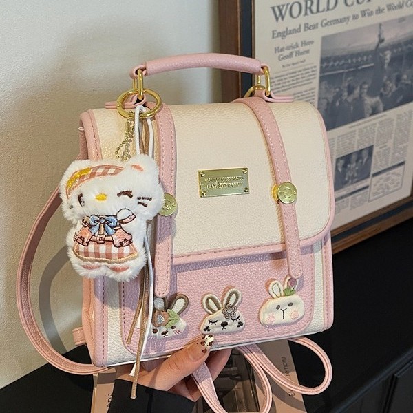 Premium Women's Backpack 2026 New Spring Edition - Academic Style Casual Fashion Niche School Bag For College Students & Commuting Shoulder Bag - Thumbnail 4