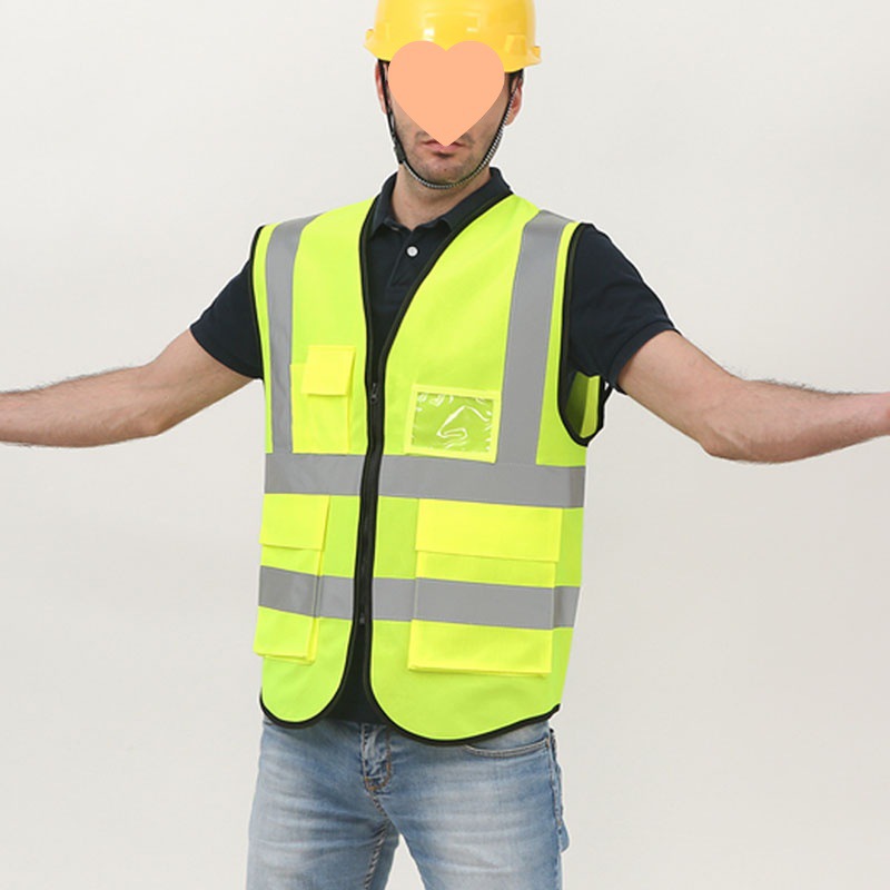 chaleco de seguridad reflectante chaleco de construcción de ingeniería de construcción ropa reflectante de trabajo chaqueta de protección de seguridad de mano de obra ropa reflectante