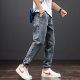 Autumn and Winter Jeans Men's Harlan Pants Large Size Men's Loose Casual Pants Fat Pants Cropped Plus Size Slim Look