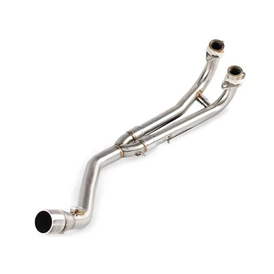 Motorcycle exhaust pipe | Full Section, Non-Destructive Installation - yamaha-t-max-500530-stainless-steel-front-section-08-16