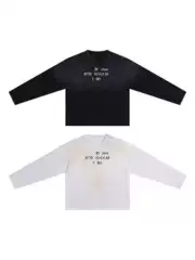 In-Stock Ac Washed Vintage Dirty Color Logo Letter 1996 Print Double Yarn Unisex Long-Sleeve T-Shirt 280g