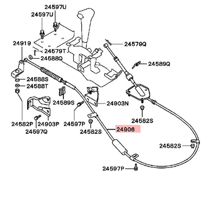 4FA/T shift cable – Other brake systems