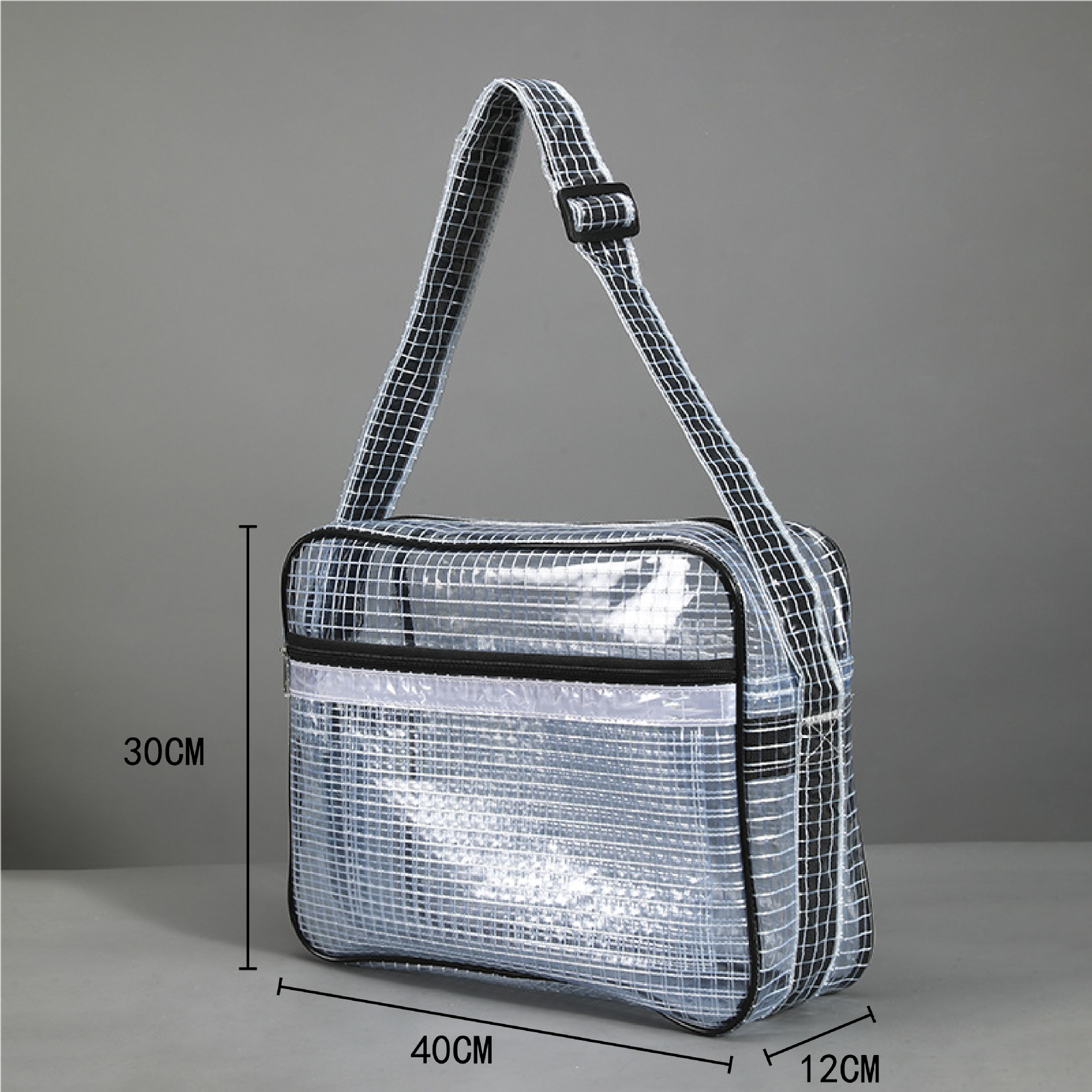 Bolsa de malla antiestática de PVC engrosado resistente al frío de los años 80, bolsa cruzada, bolsa antipolvo, 40*30*12, capacidad de carga 20KG, bolsa FAB image 1