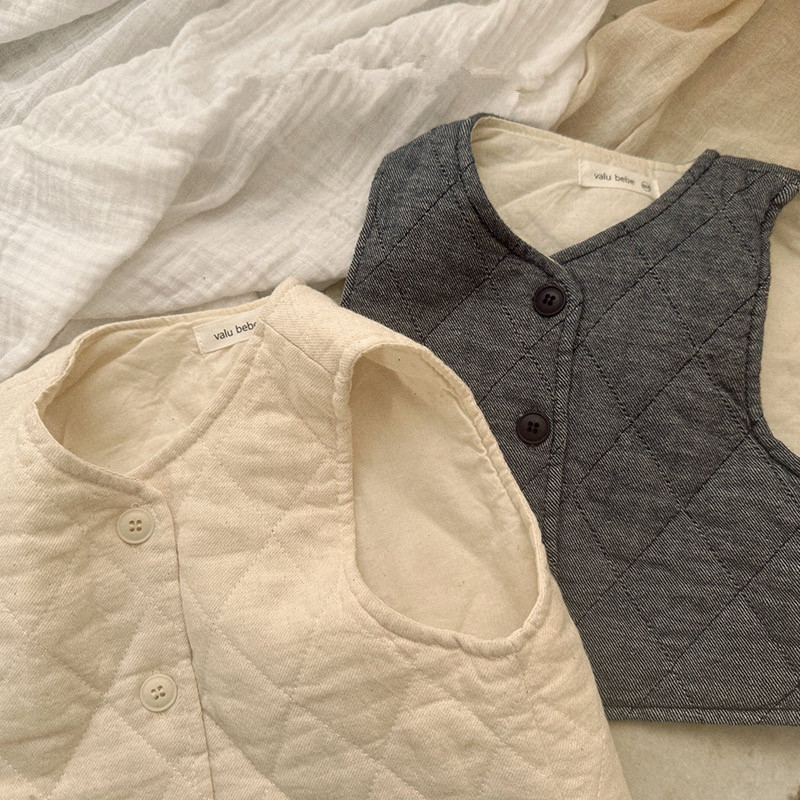 Niños vestidos con chalecos de otoño bebés clip de caballo 2024 ropa infantil coreana de otoño chalecos de cavalo de niño de otoño