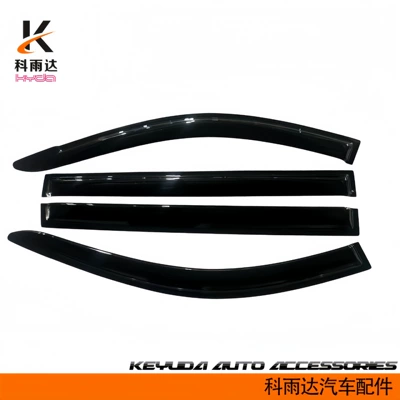 Car Rain Guards for Mitsubishi Pajero Sport 2008-2014 Model, Car Window Modification Rain Eyebrow Accessories (Rain shield) - 20