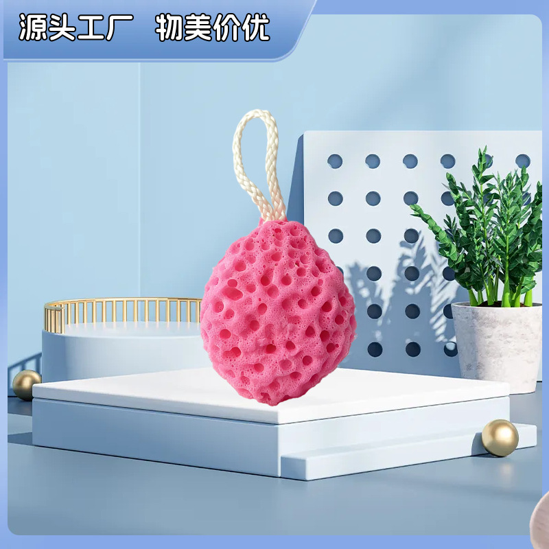 Esponja de baño grande estilo japonés con forma de panal, esponja súper suave, esponja de baño bonita para niños, esponja exfoliante agradable para la piel.