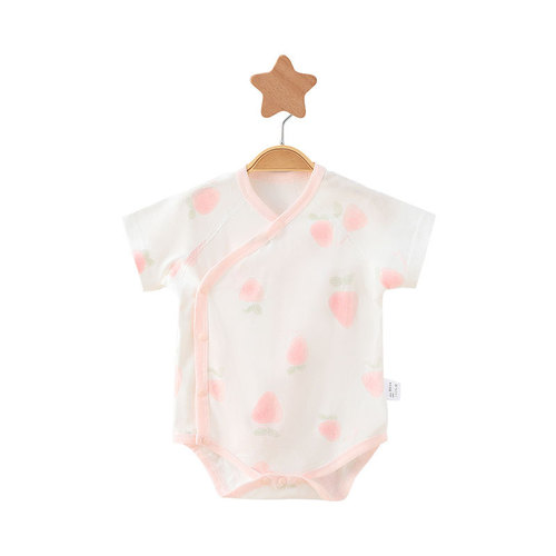 Baby bag summer thin newborn clothes Korean version pure cotton boneless infant jumpsuit triangle harem