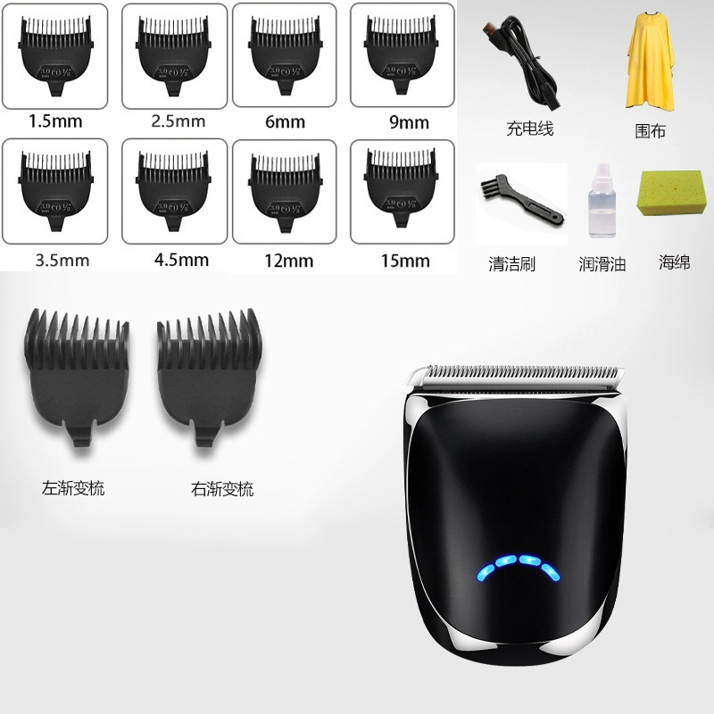 男性用セルフサービスヘアカッター、家庭用電動バリカン、頭皮を剃る、フラットヘッド、ショートヘア用電動バリカン|undefined