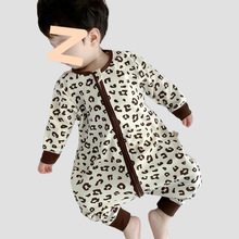 儿童连体衣宝宝睡袋德绒拉链春秋保暖睡衣儿童婴儿男童女童家居服