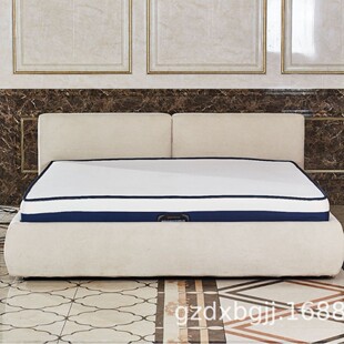 Fabric Bed, Cream Style, Classy and Atmospheric Master Bedroom Double Bed, Accessible Luxury Bedroom Soft Bag 1.8m Large Bed Wedding Bed