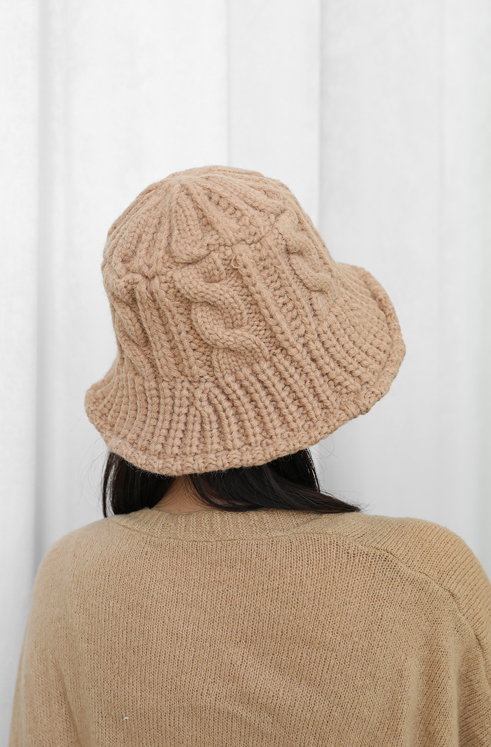 麻花渔夫帽2号女模特图