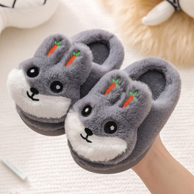 Stall new pattern winter children Cotton slippers lovely Cartoon Home keep warm comfortable soft sole Cotton slippers goods in stock wholesale