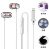 Digital metal headphones, earplugs, suitable for import, new collection, 3.5mm