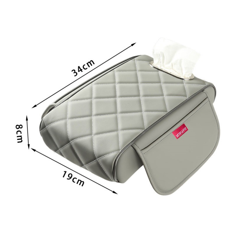 Car Armrest Box Pad Universal Storage Bag Car Tissue Box Elbow Pad