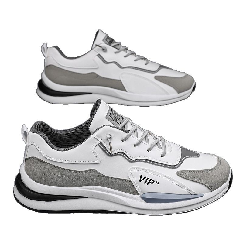 Zapatos deportivos de hombre primavera 2026 nuevo cuero casual juvenil running suela gruesa papá ins moda zapatos para hombre