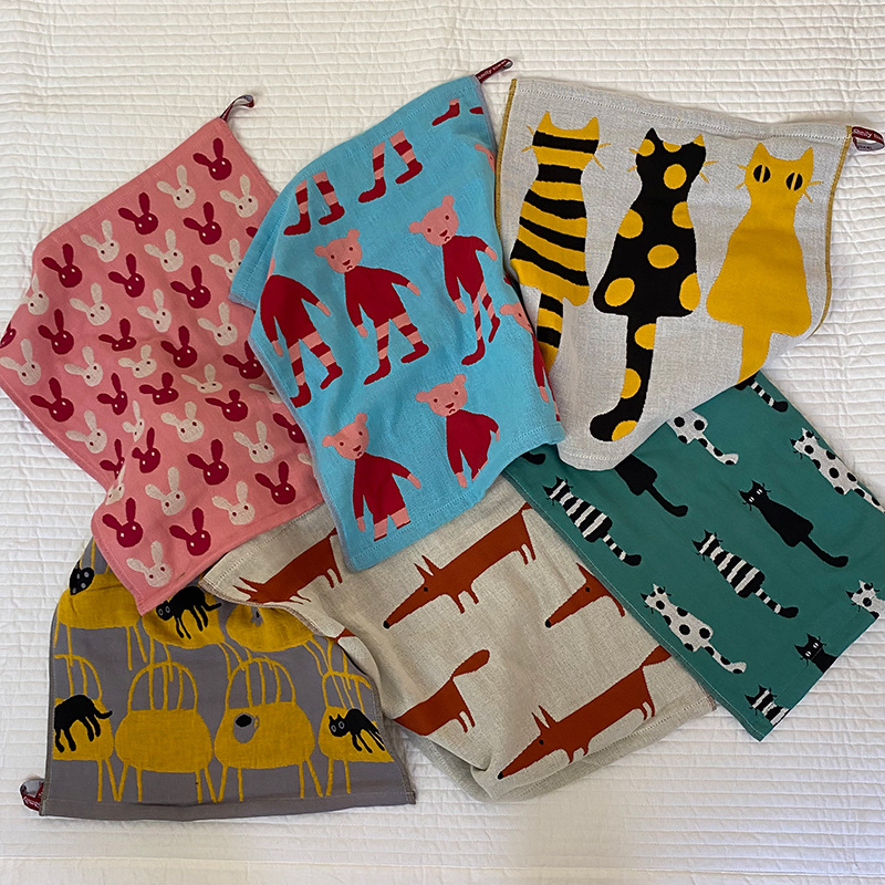 70g Weight Towels, Bath Towels Home Textiles & Decor Type Hooks Storage & Cleaning Cotton Material Animal Pattern Cute Style Cute Animal Cotton Towels Bath Towels Hooks 1