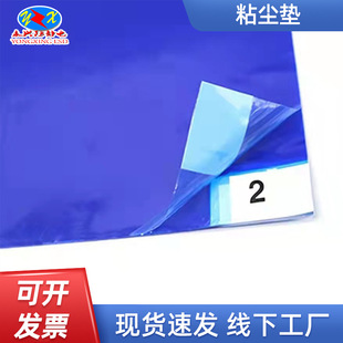 Factory wholesale PE sticky dust mat blue white silicone sticky dust mat dust-free workshop self-adhesive decontamination and dust removal mat