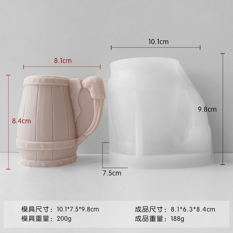Jiahuimei vela molde nueva taza forma aromaterapia vela molde ins vela yeso decoración abrasivo herramienta